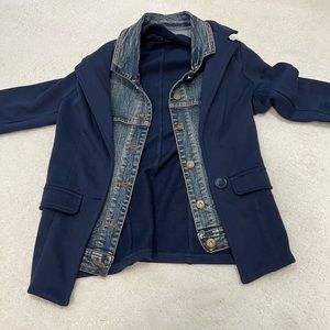 Really cute denim and cotton blazer